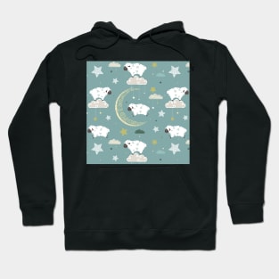 Playing among the stars pattern Hoodie